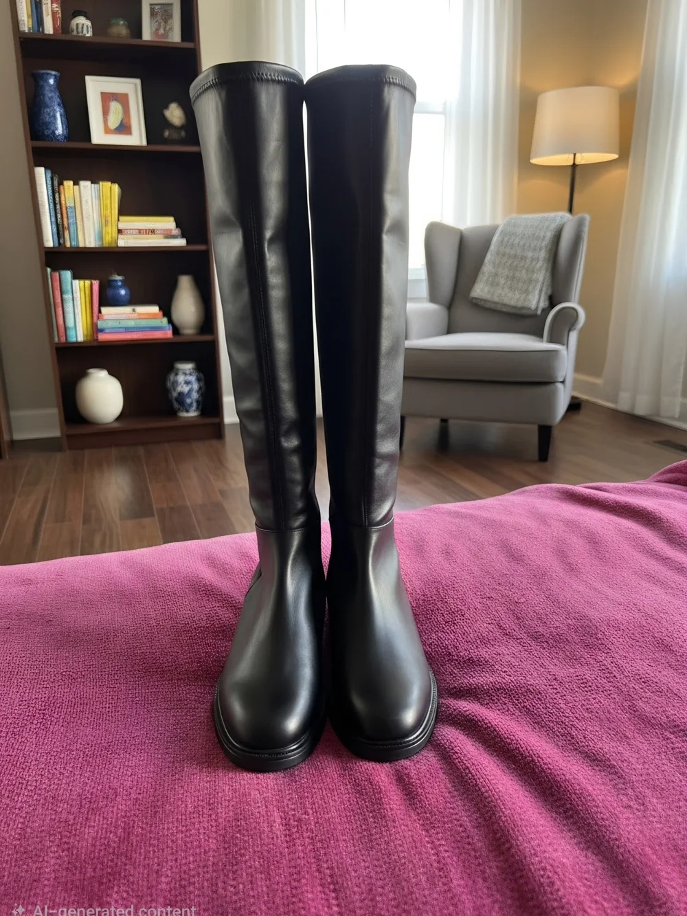 a new day Black Over-the-Knee Boots